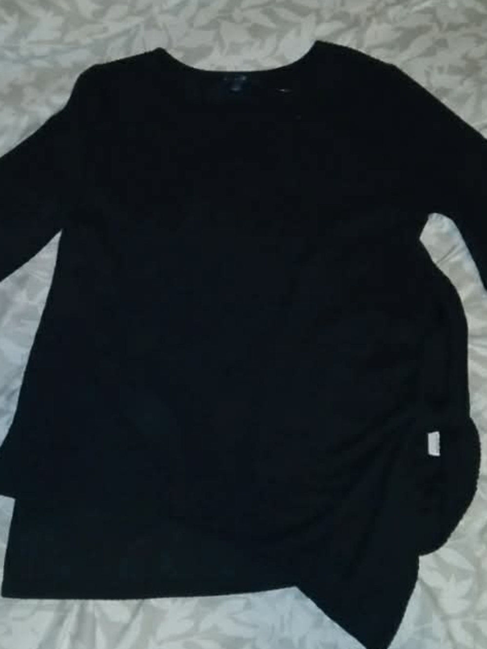 Classic Black Women's Long-Sleeve Blouse